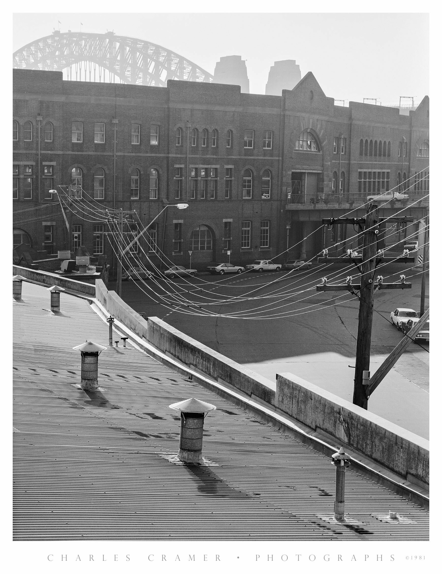 Telephone Wires, Sydney Harbor Bridge, "The Rocks" area, Australia