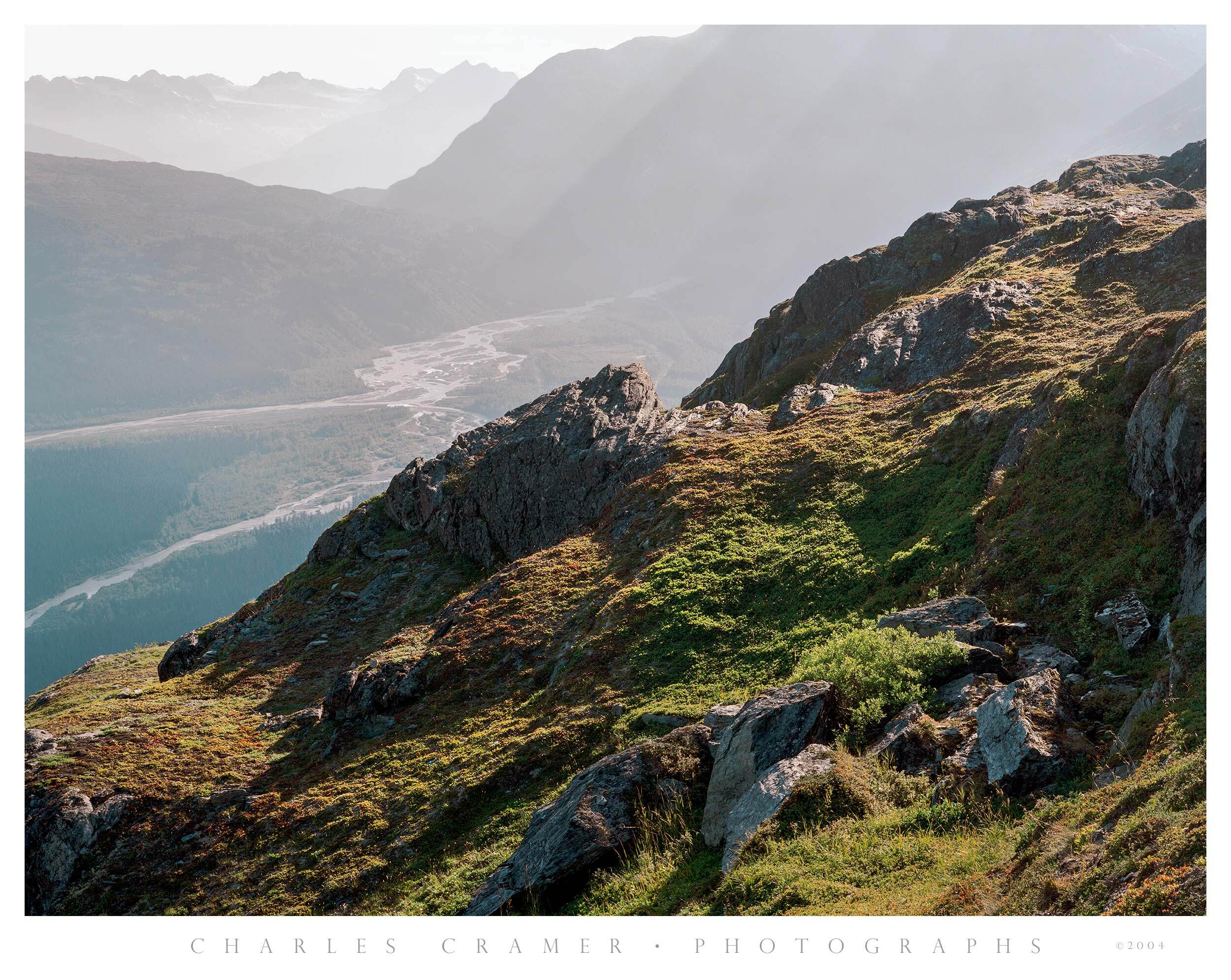 Hazy Light, Overlooking Valley, Southwestern Alaska