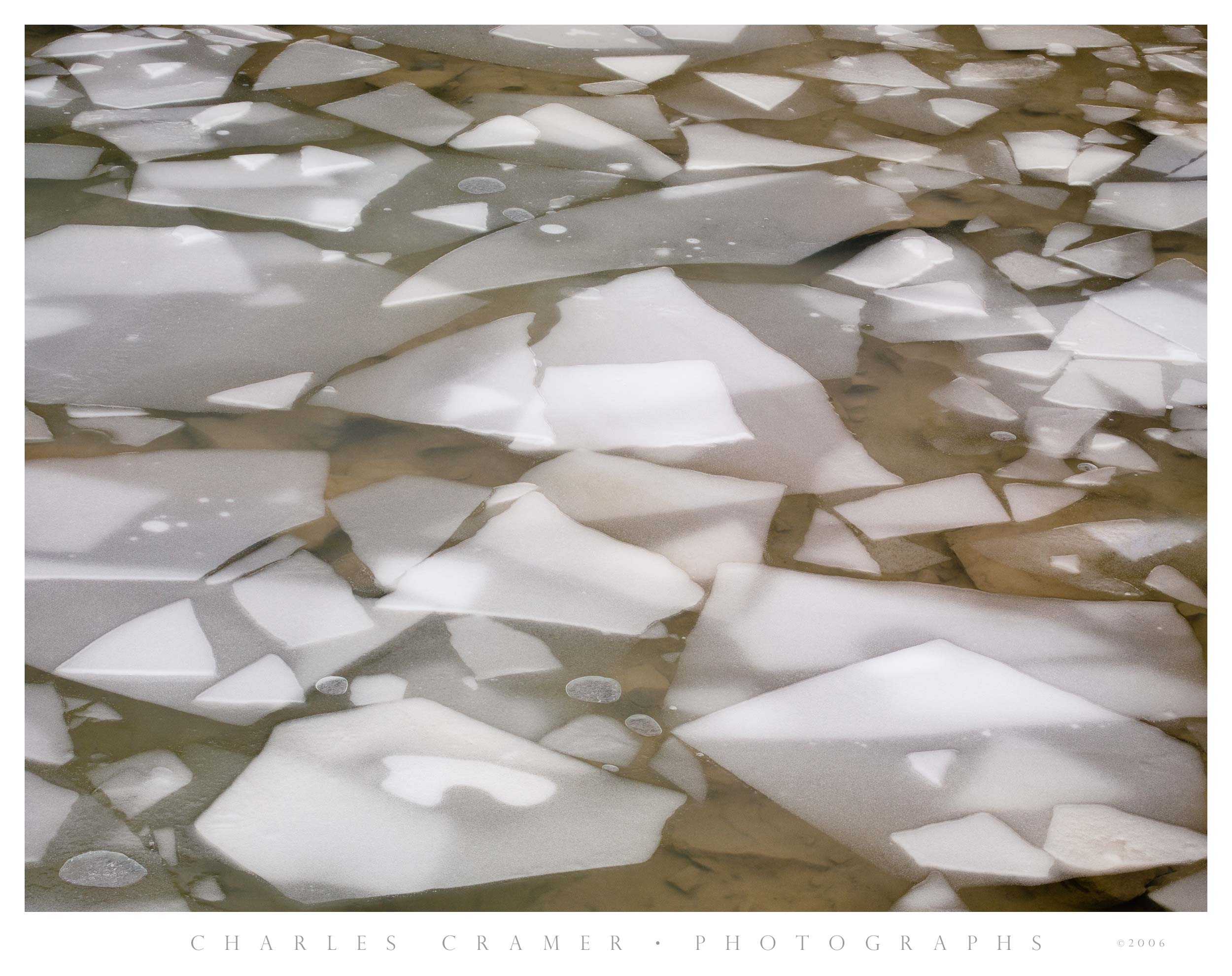 Ice Sheets #2, Glacial Pond, Jasper, Canada