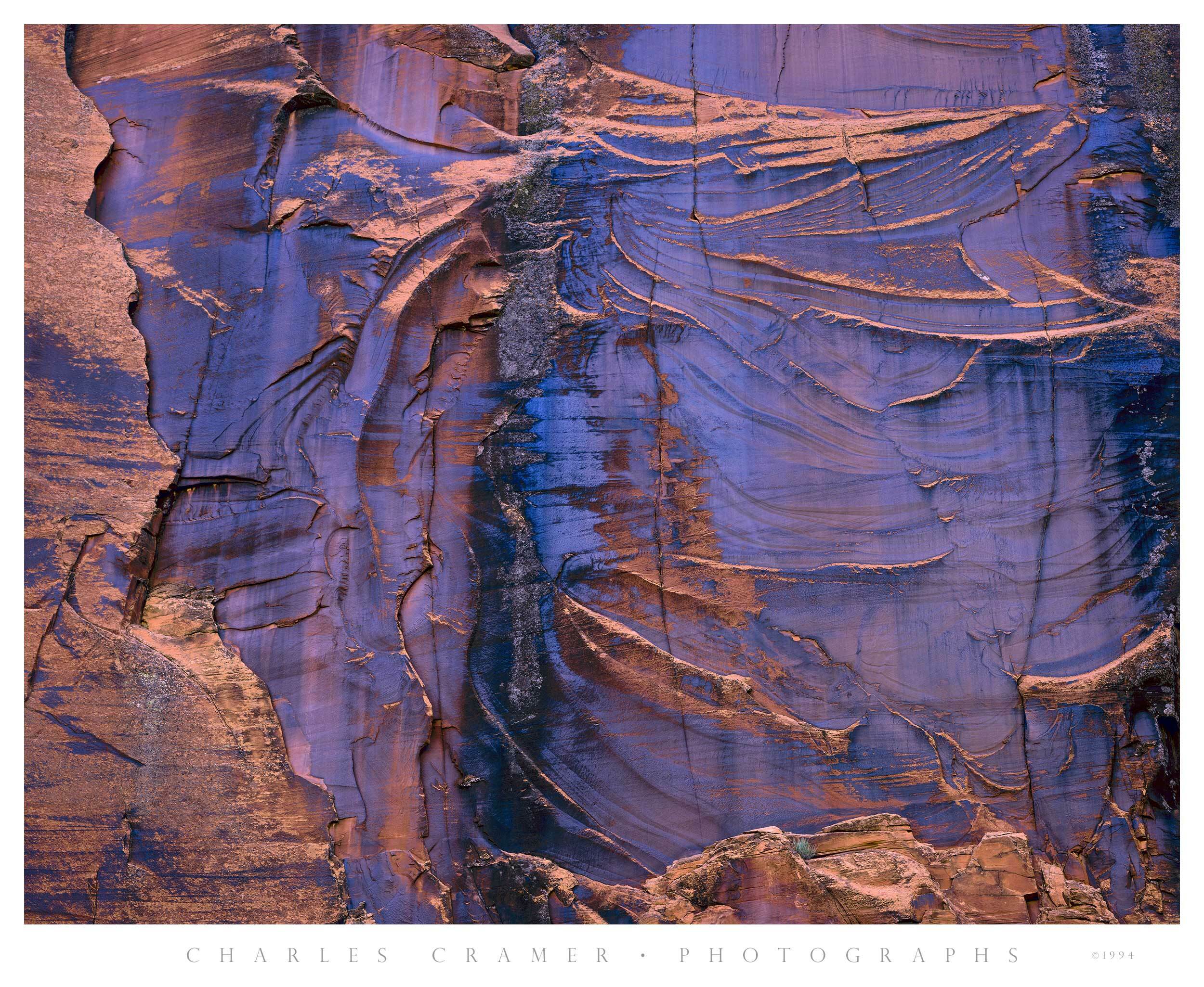 Blue Desert Varnish, Moody Canyon, Utah