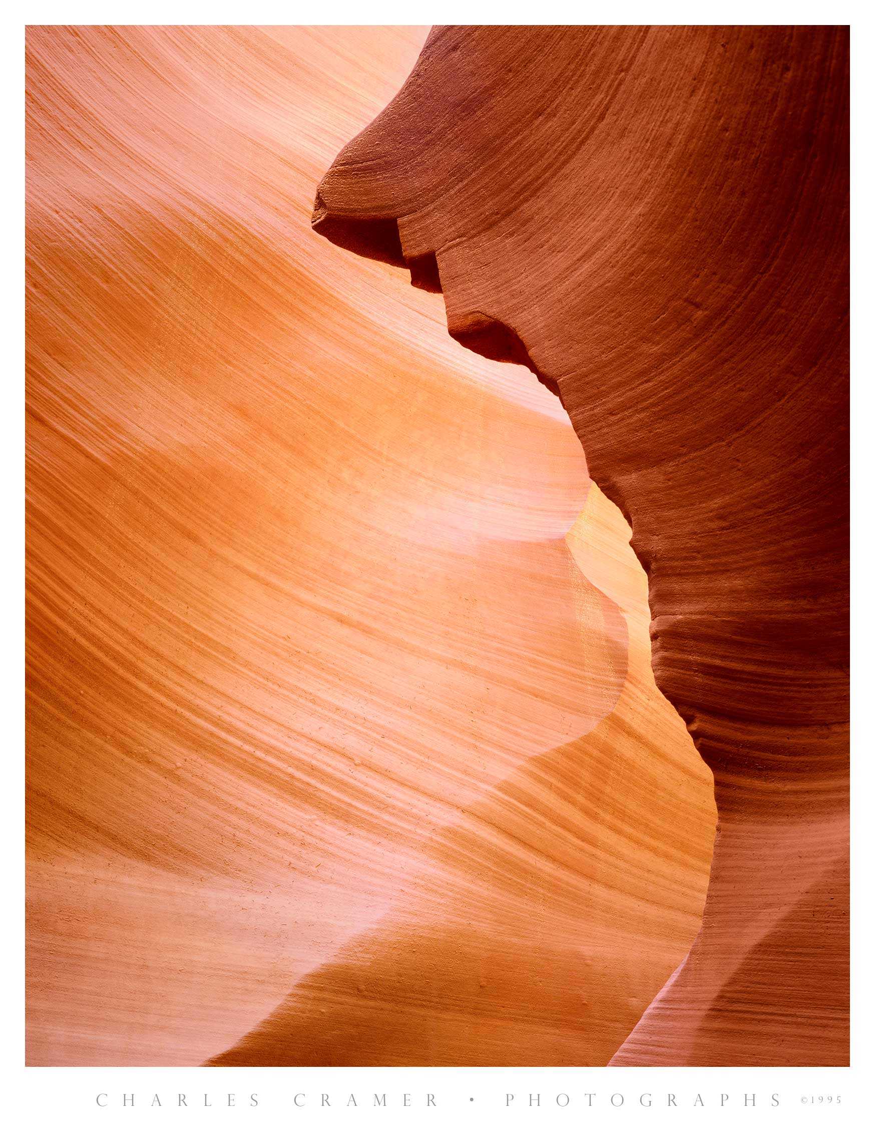 Intersecting Ridges, Lower Antelope Canyon, Arizona