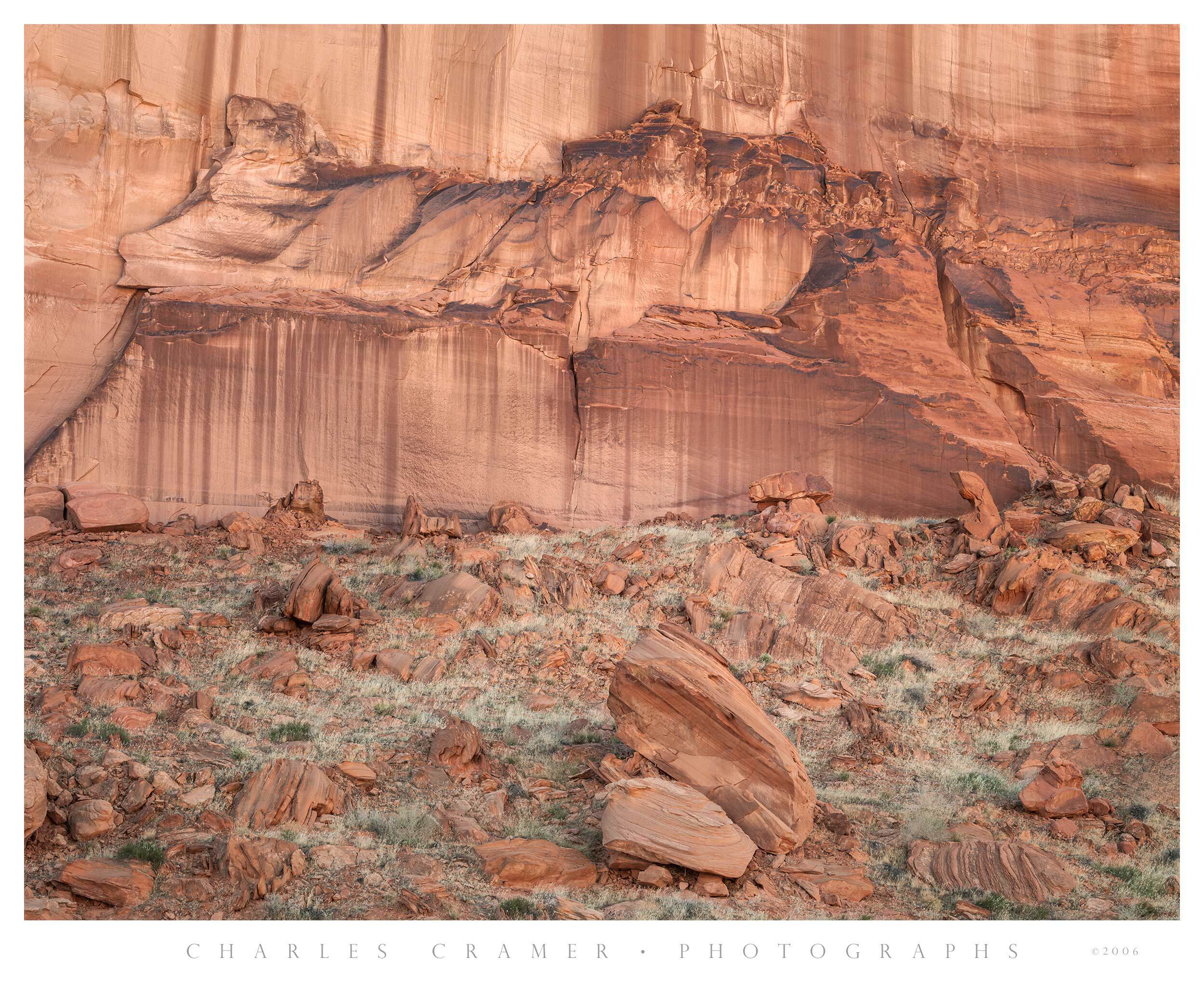 Talus Fallen from Huge Rincon, Glen Canyon National Recreation Area