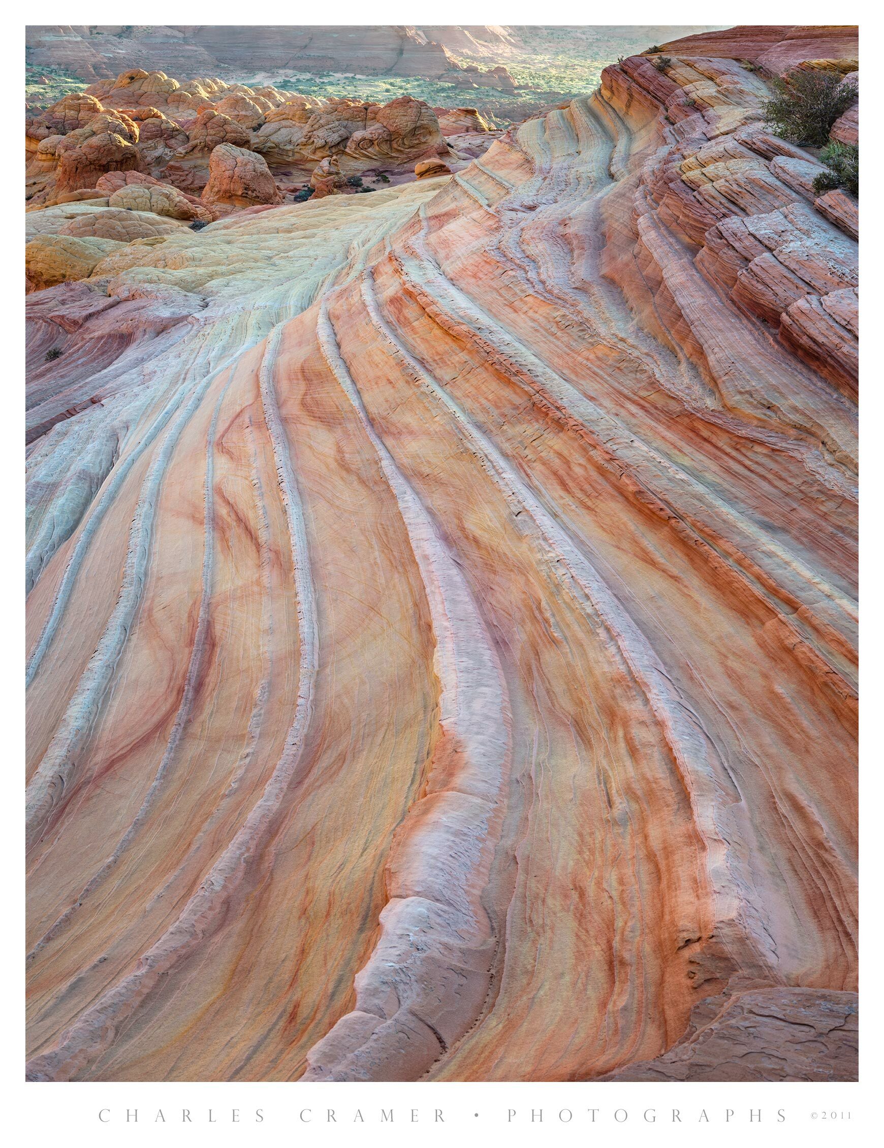 Striations and Streaks, Paria Wilderness, Utah