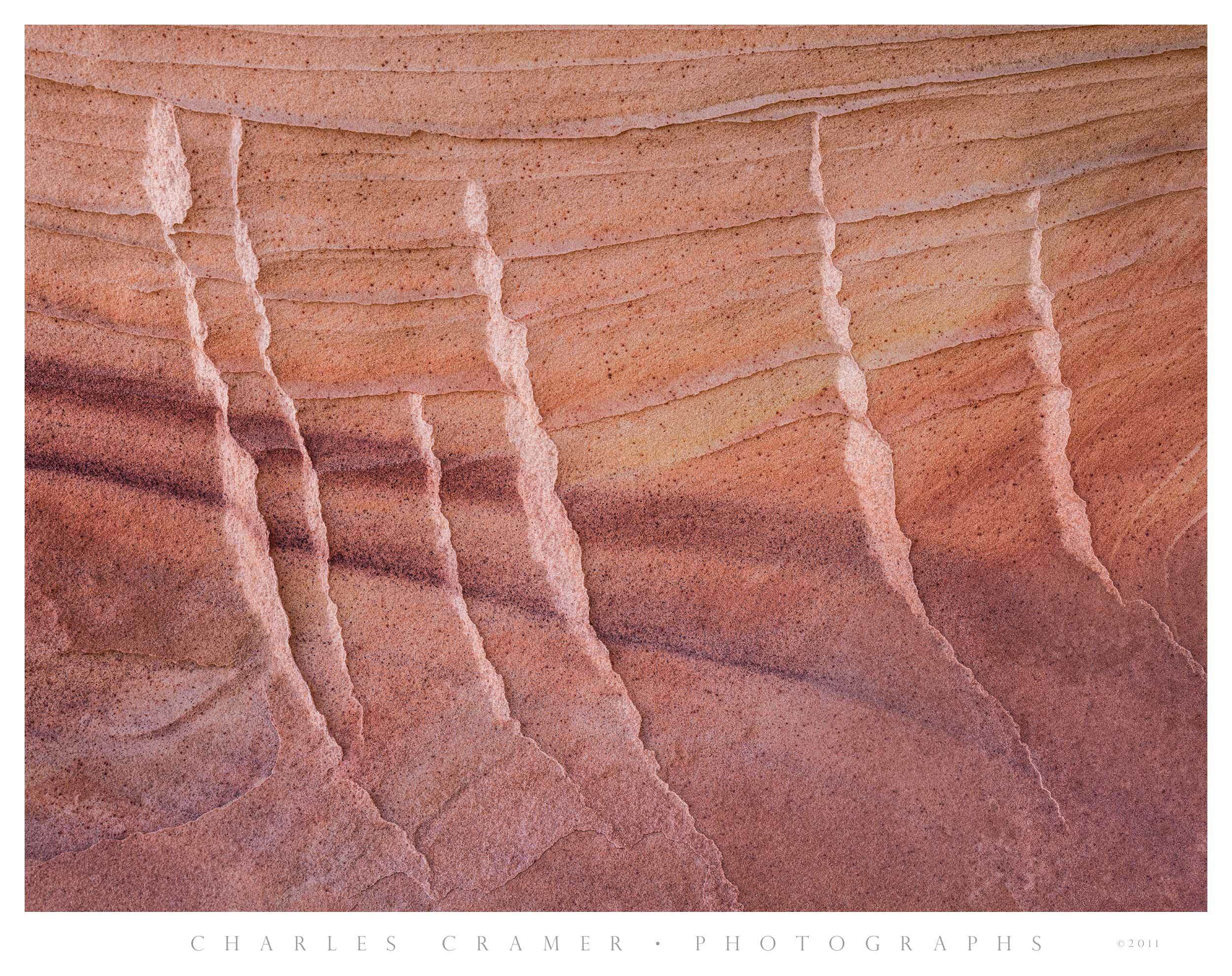 Streaks in Sandstone, Paria Wilderness, Utah