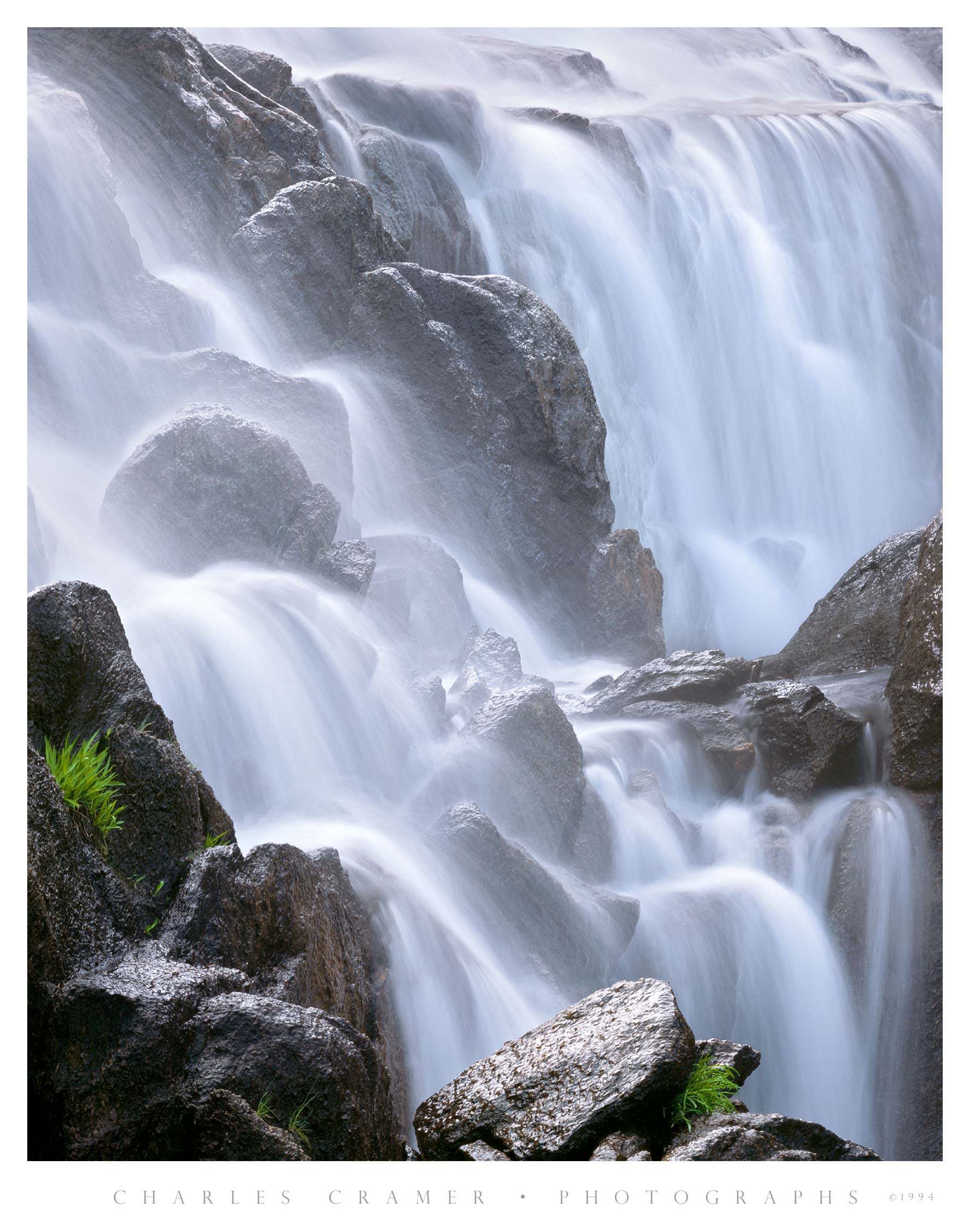 Cascade Detail, Tuolumne River, Below Waterwheel Falls, Yosemite