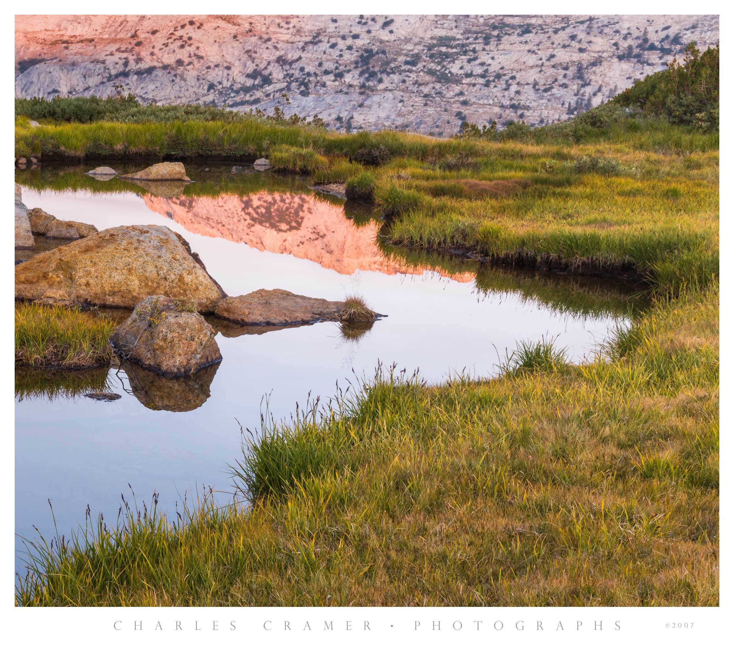 Sunrise Reflections, Townsley Lake, Yosemite