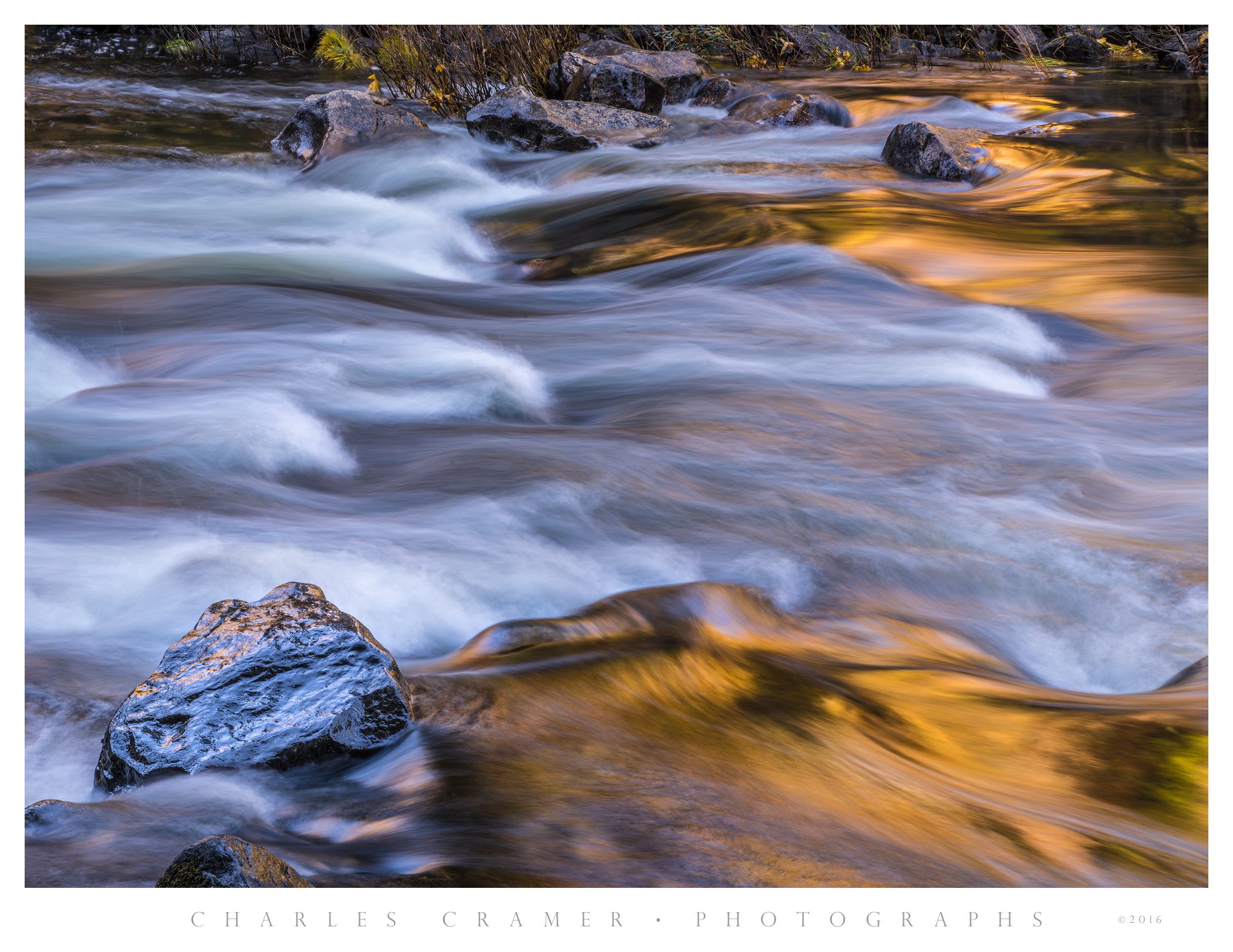 Afternoon Reflections, Tuolmne River, Yosemite